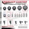 Service Caster 6'' Thermo Rubber Wheel Swivel Bolt Hole Caster Set with 2 Posi Lock Brakes, 4PK SCC-BH20S614-TPRB-PLB-2-S-2 - alternate 2